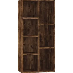 Kirjahylly 50x25x106 cm harmaa