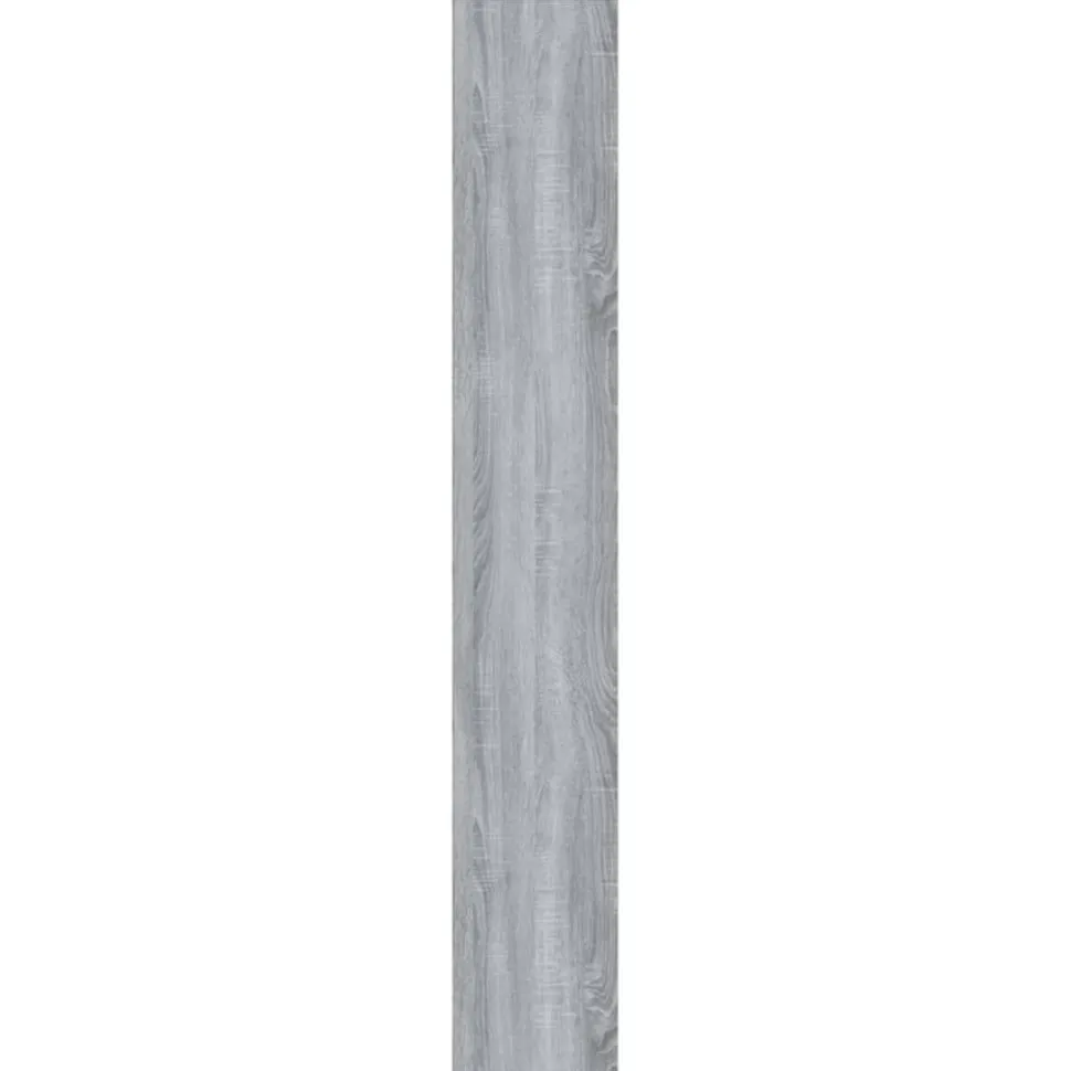 Kirjahylly 155x24x160 cm harmaa