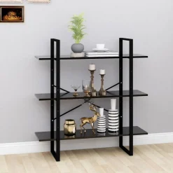 Kirjahylly 1 100x30x105 cm lastulevy betoninharmaa