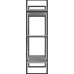 Kirjahylly 1 100x30x105 cm lastulevy betoninharmaa