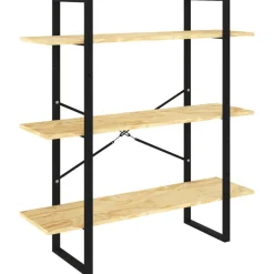 Kirjahylly 1 100x30x105 cm lastulevy betoninharmaa