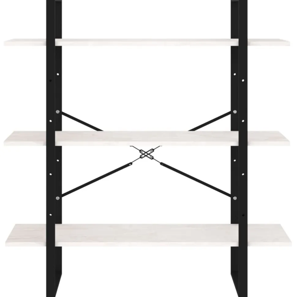 Kirjahylly 1 100x30x105 cm lastulevy betoninharmaa