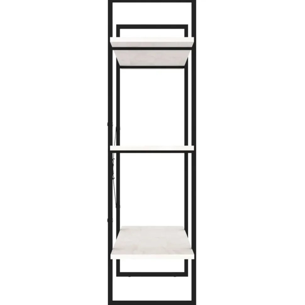 Kirjahylly 1 100x30x105 cm lastulevy betoninharmaa