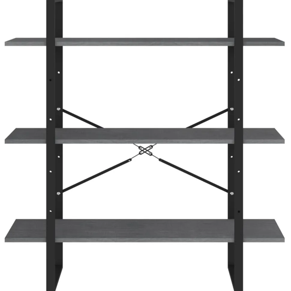 Kirjahylly 1 100x30x105 cm lastulevy betoninharmaa
