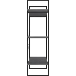 Kirjahylly 1 100x30x105 cm lastulevy betoninharmaa
