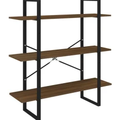 Kirjahylly 1 100x30x105 cm lastulevy betoninharmaa