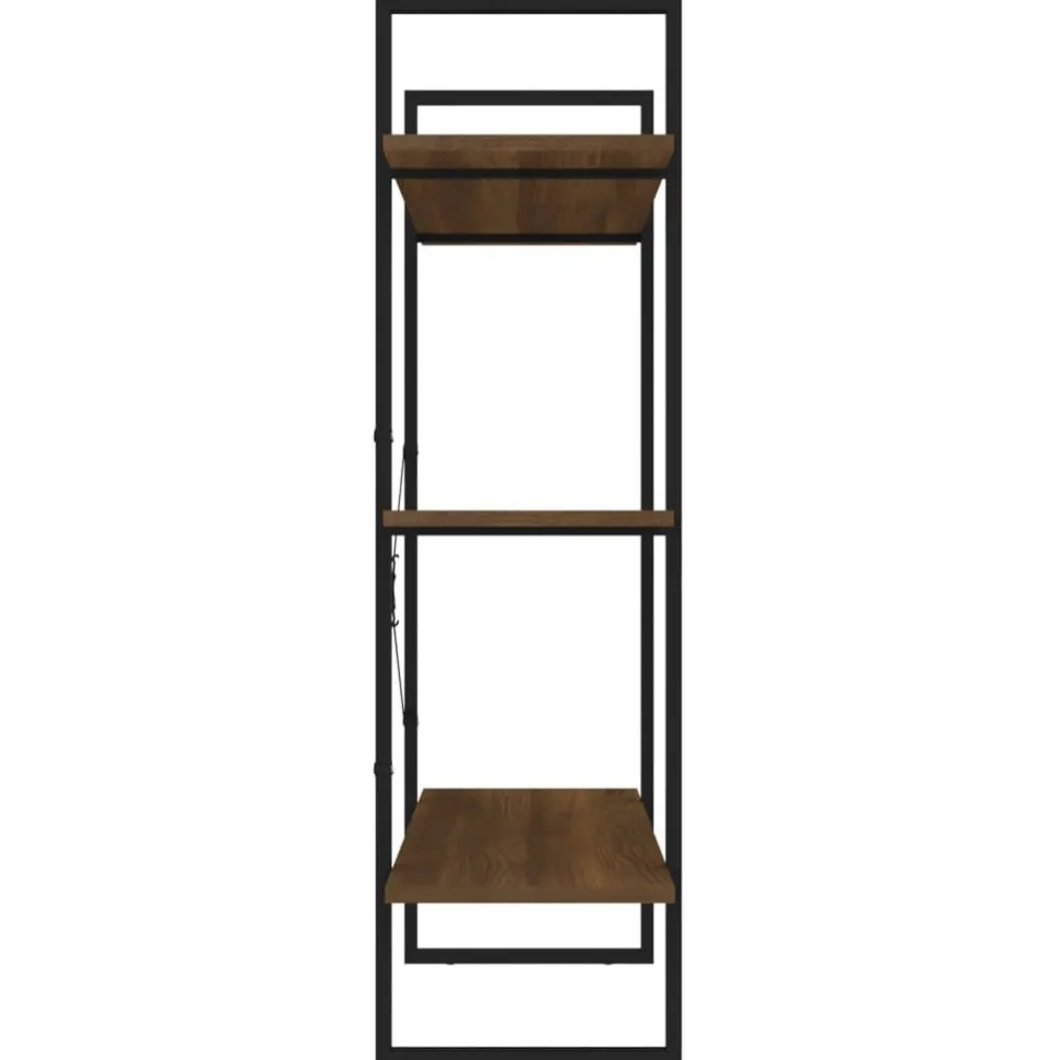 Kirjahylly 1 100x30x105 cm lastulevy betoninharmaa