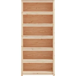 Kirjahylly 50x35x68 cm mänty harmaa