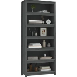 Kirjahylly 50x35x68 cm mänty harmaa