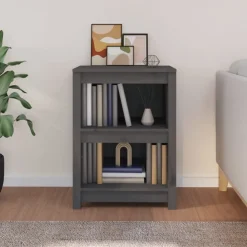 Kirjahylly 50x35x68 cm mänty harmaa