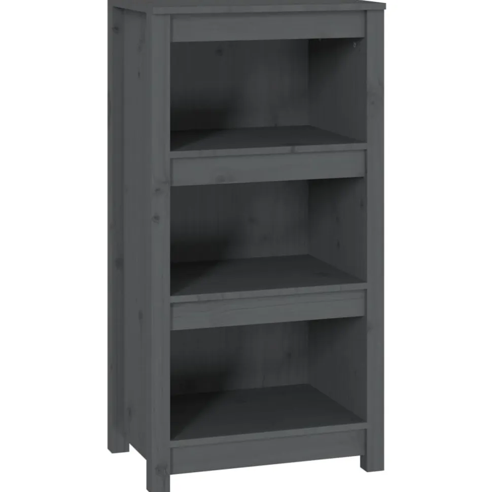 Kirjahylly 50x35x68 cm mänty harmaa