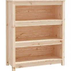 Kirjahylly 50x35x68 cm mänty harmaa