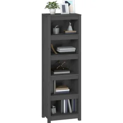 Kirjahylly 50x35x68 cm mänty harmaa