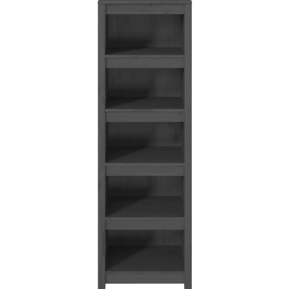 Kirjahylly 50x35x68 cm mänty harmaa