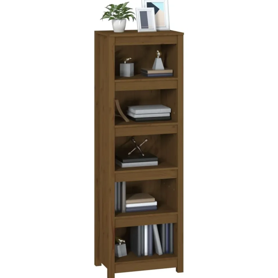 Kirjahylly 50x35x68 cm mänty harmaa