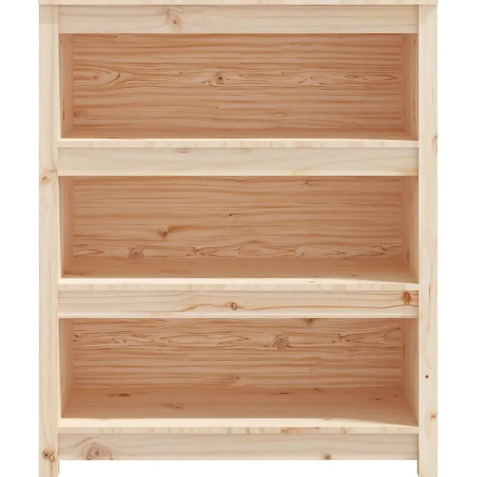 Kirjahylly 50x35x68 cm mänty harmaa