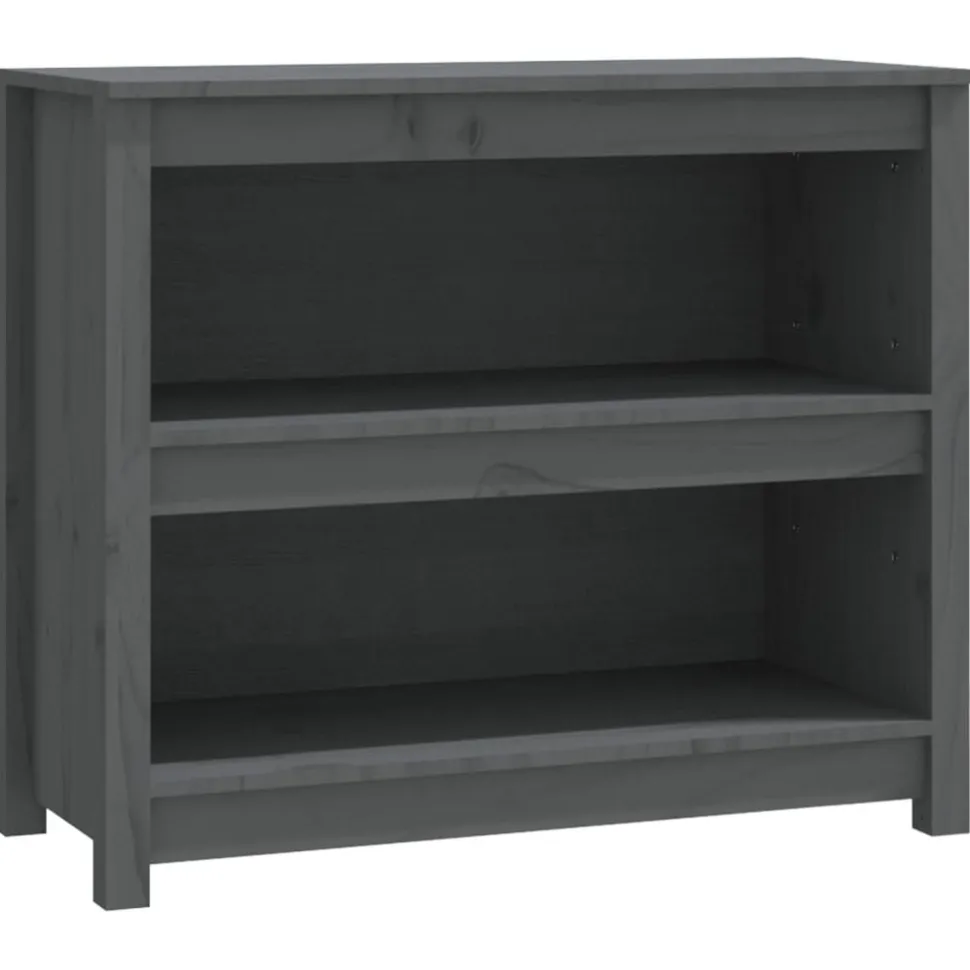 Kirjahylly 50x35x68 cm mänty harmaa