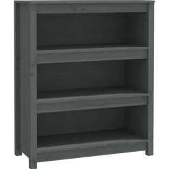 Kirjahylly 50x35x68 cm mänty harmaa