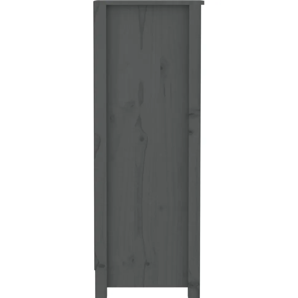 Kirjahylly 50x35x68 cm mänty harmaa