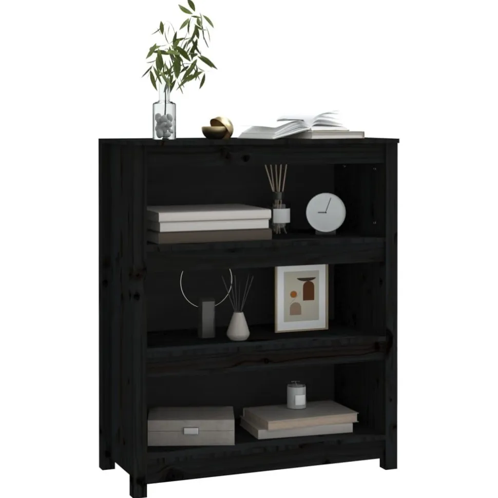 Kirjahylly 50x35x68 cm mänty harmaa