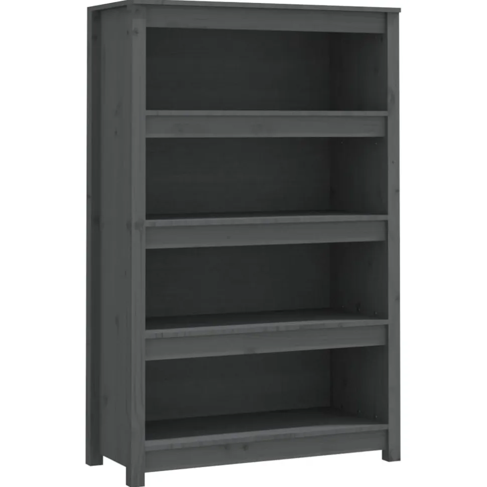 Kirjahylly 50x35x68 cm mänty harmaa