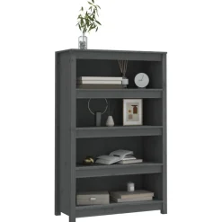Kirjahylly 50x35x68 cm mänty harmaa