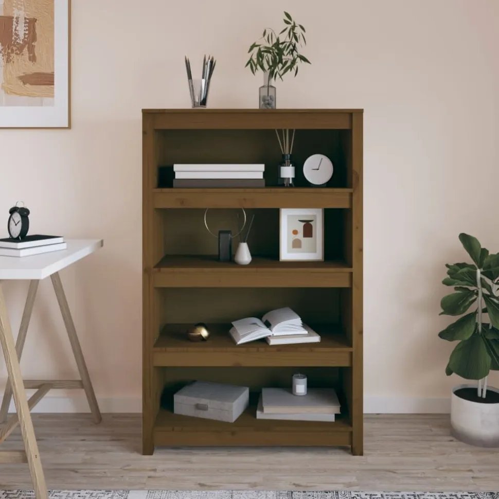 Kirjahylly 50x35x68 cm mänty harmaa