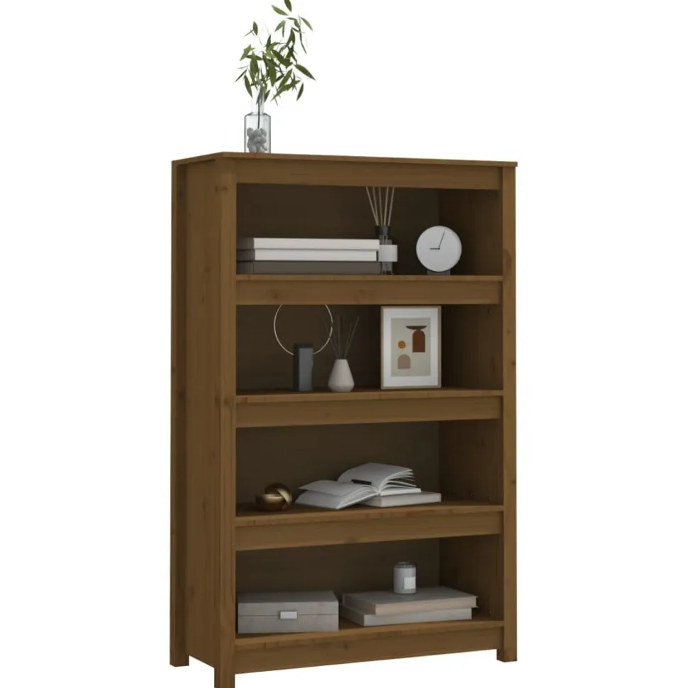 Kirjahylly 50x35x68 cm mänty harmaa