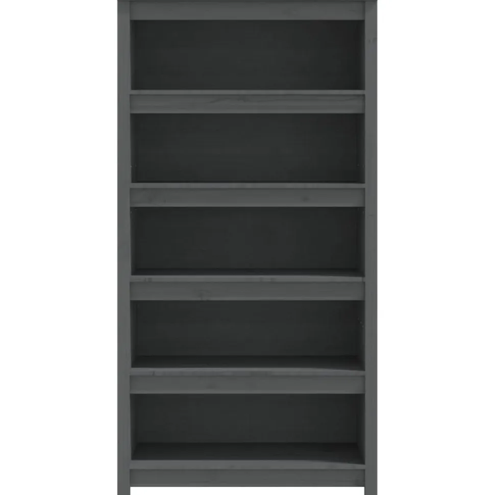Kirjahylly 50x35x68 cm mänty harmaa