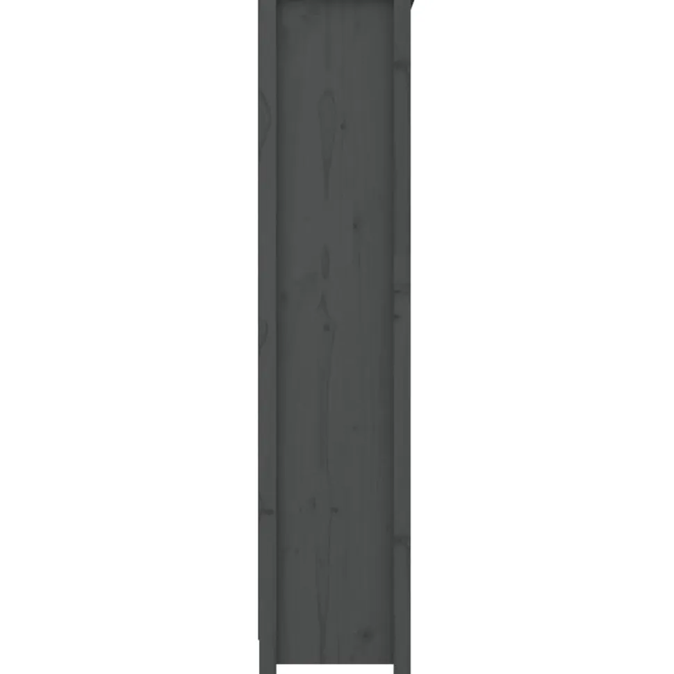 Kirjahylly 50x35x68 cm mänty harmaa