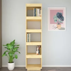 Kirjahylly 40x35x71 cm mänty harmaa