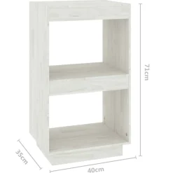 Kirjahylly 40x35x71 cm mänty harmaa