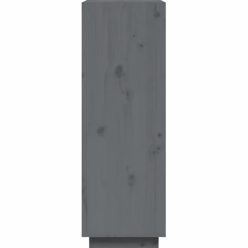 Kirjahylly 40x35x71 cm mänty harmaa