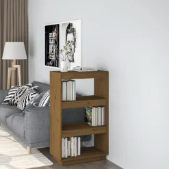 Kirjahylly 40x35x71 cm mänty harmaa