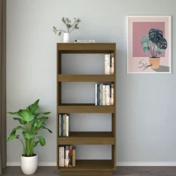 Kirjahylly 40x35x71 cm mänty harmaa