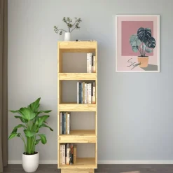 Kirjahylly 40x35x71 cm mänty harmaa