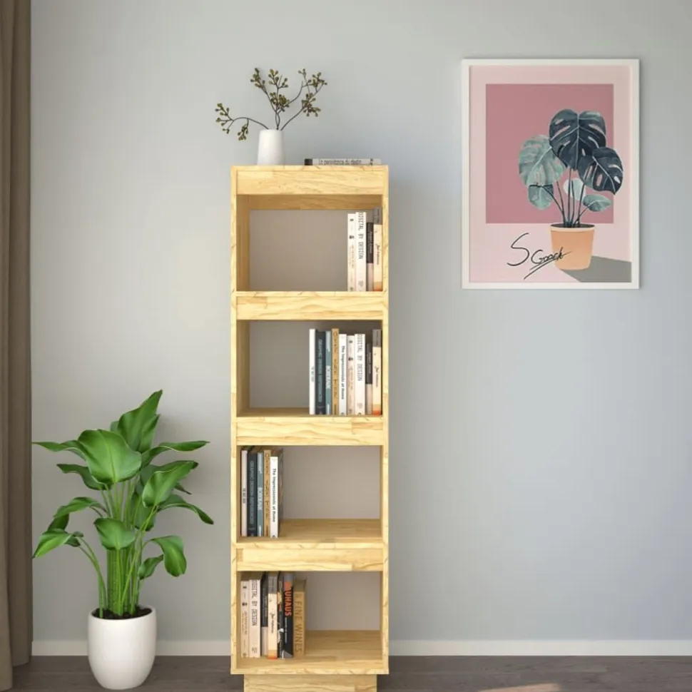 Kirjahylly 40x35x71 cm mänty harmaa