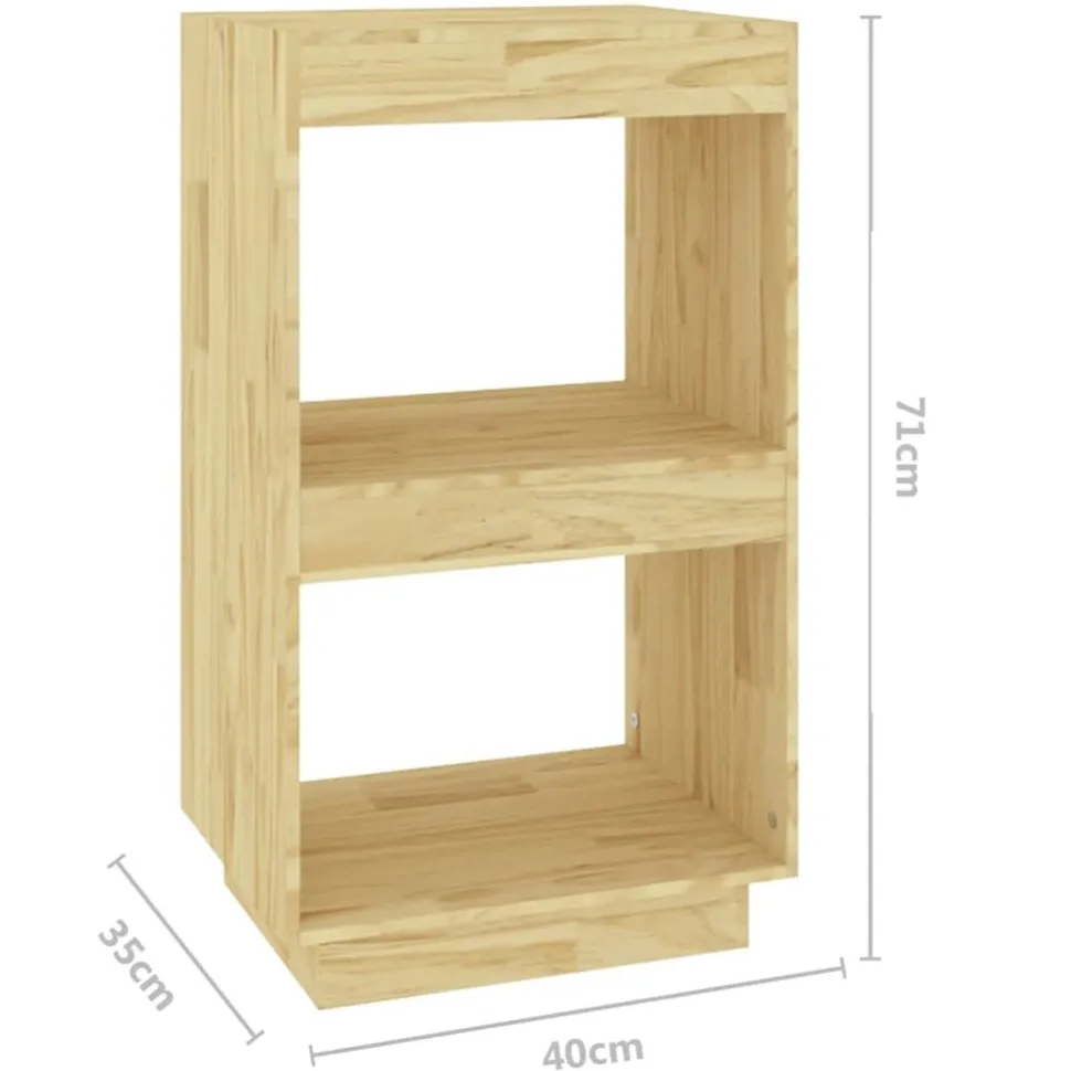 Kirjahylly 40x35x71 cm mänty harmaa