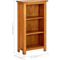 kirjahylly 45x22,5x82 cm tammi