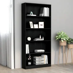 Kirjahylly 60x24x74,5 cm tekninen puu harmaa
