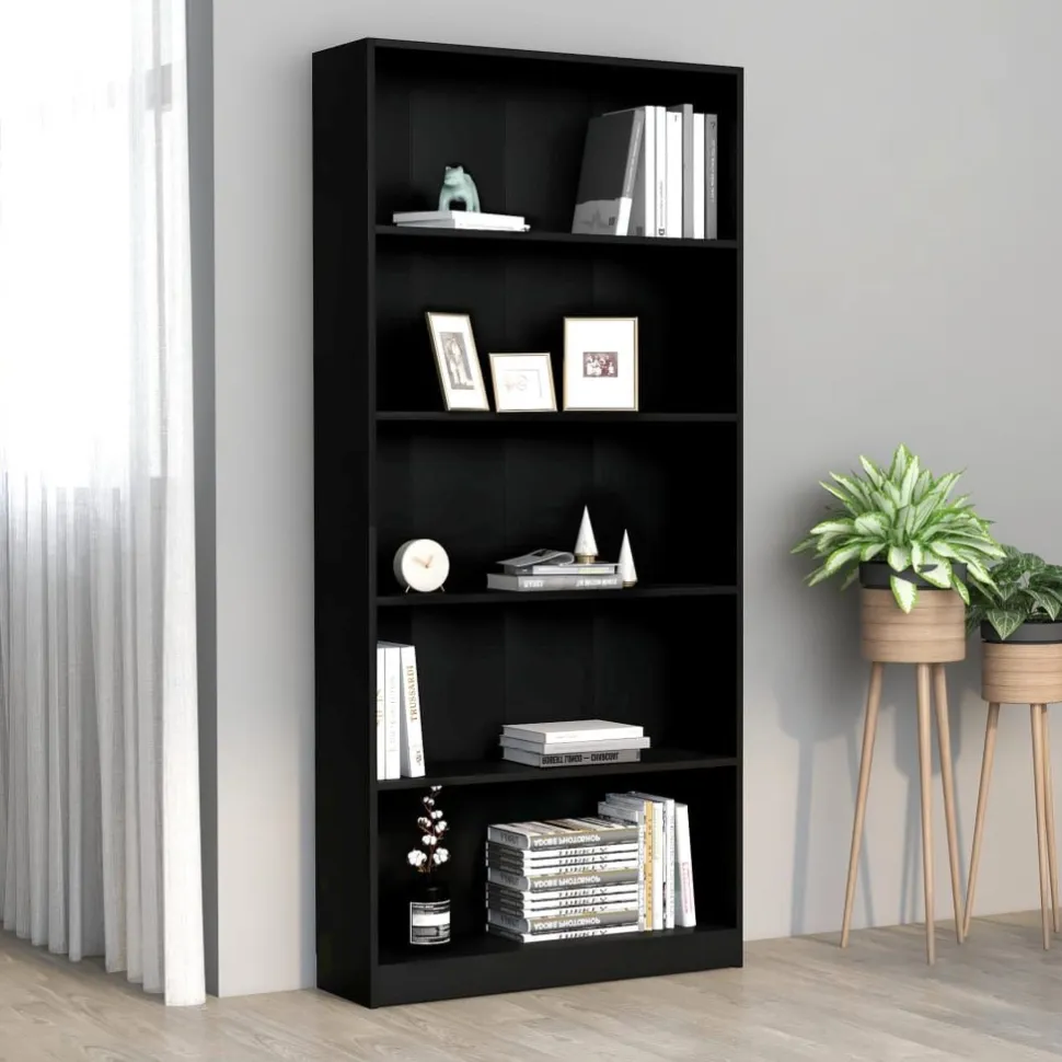 Kirjahylly 60x24x74,5 cm tekninen puu harmaa
