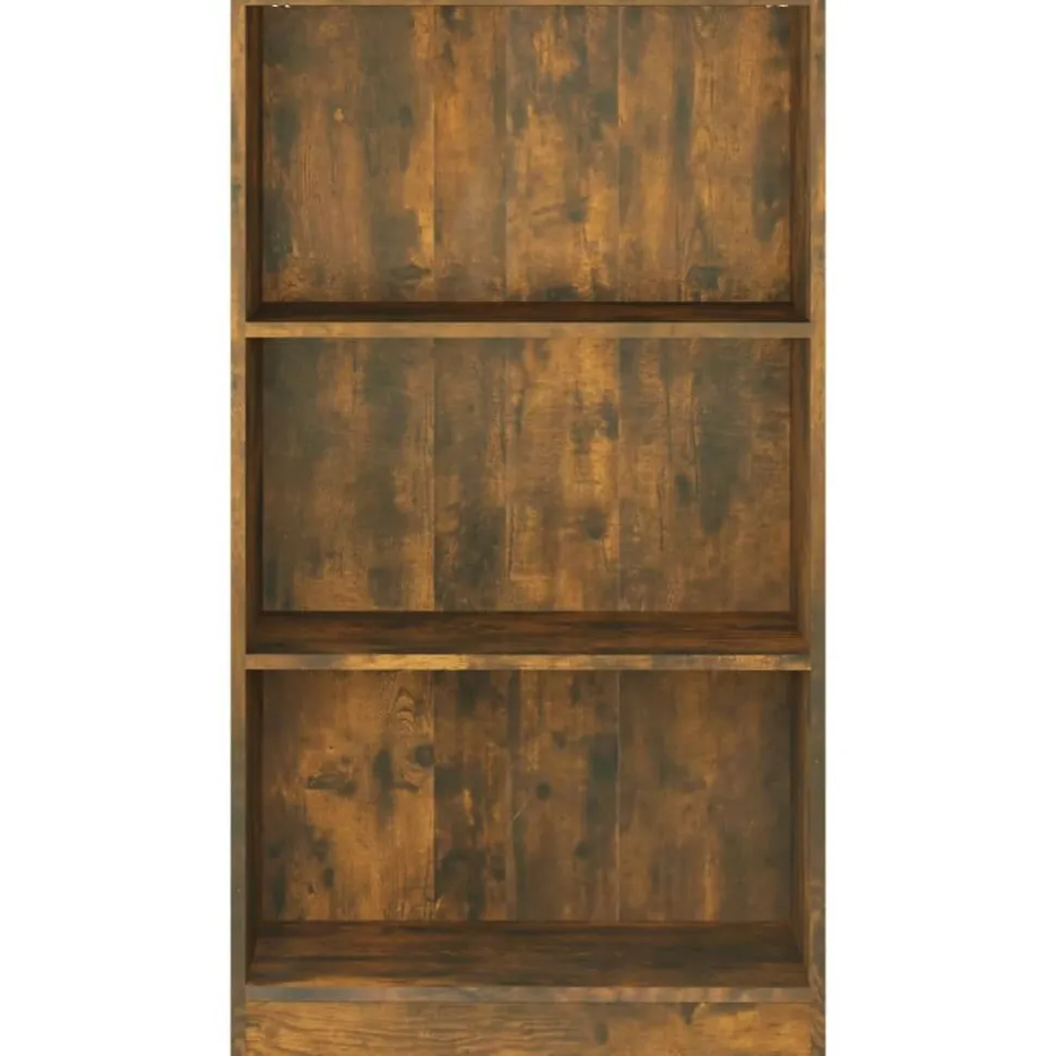 Kirjahylly 60x24x74,5 cm tekninen puu harmaa