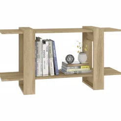 Kirjahylly 100x30x51 cm tekninen puu harmaa