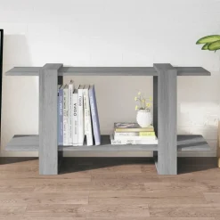 Kirjahylly 100x30x51 cm tekninen puu harmaa