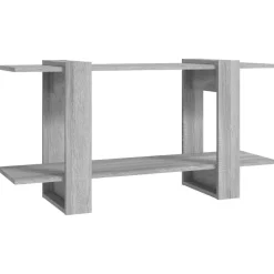 Kirjahylly 100x30x51 cm tekninen puu harmaa