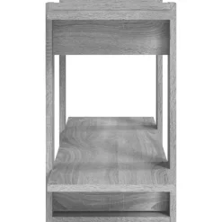 Kirjahylly 100x30x51 cm tekninen puu harmaa