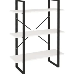 Kirjahylly 80x30x105 cm tekninen puu harmaa
