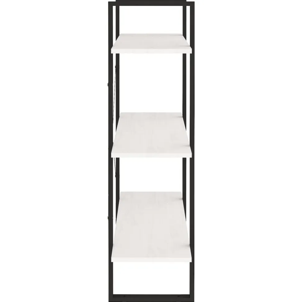 Kirjahylly 80x30x105 cm tekninen puu harmaa