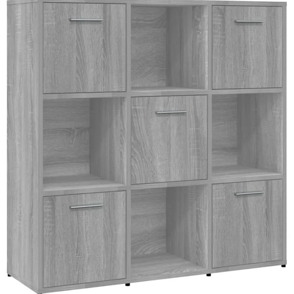 Kirjahylly 90x30x90 cm tekninen puu pähkinä