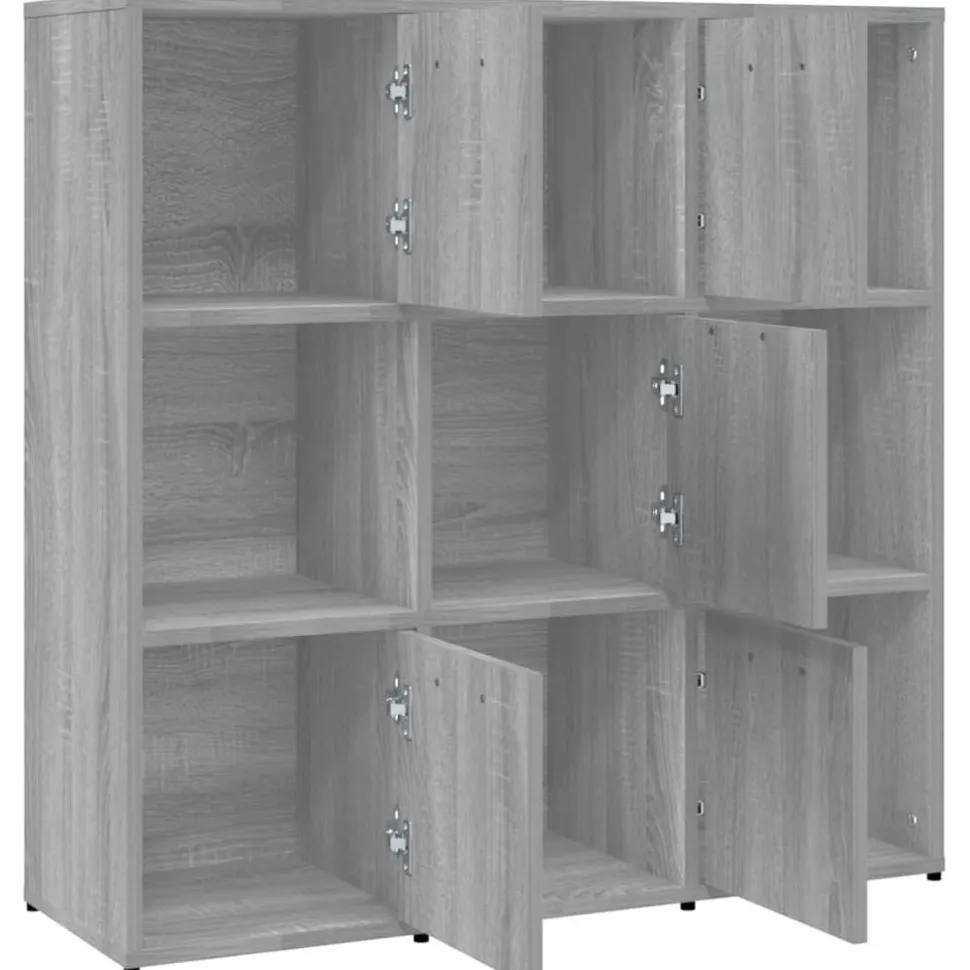 Kirjahylly 90x30x90 cm tekninen puu pähkinä
